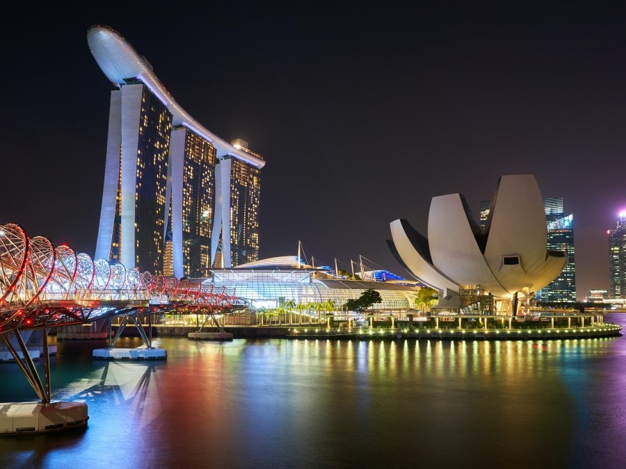 シンガポールのマリーナベイの風景